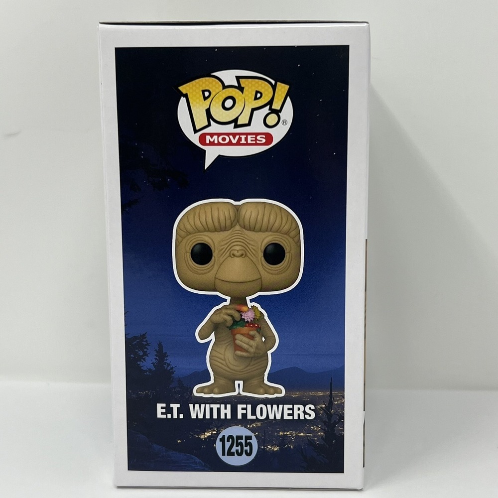 Funko Pop! Movies: E.T. And Elliot - E.T with flowers #1255 and Elliot #1256 NIB - Picture 6 of 16